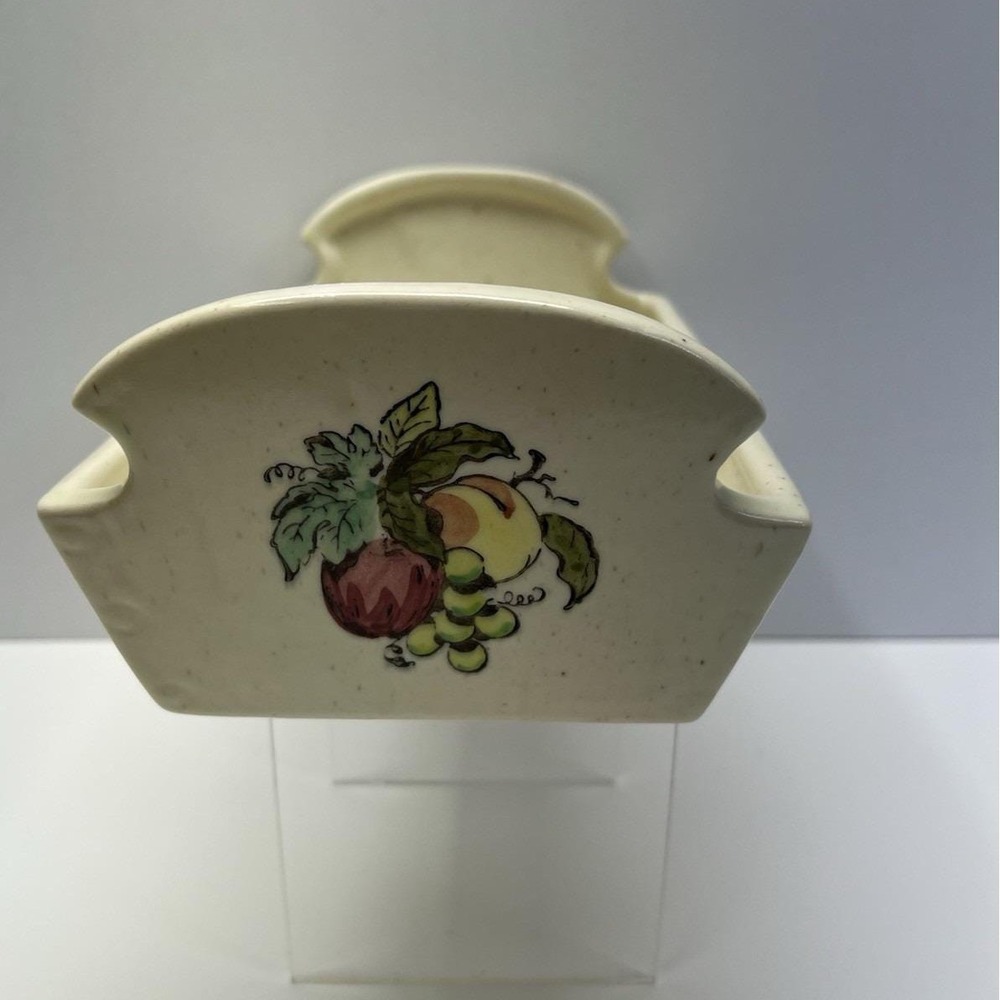 Metlox Poppytrail‎ Provincial Fruit Bread Tray Vintage 1960 EUC USA 8.25x4.5x4" - Picture 2 of 9